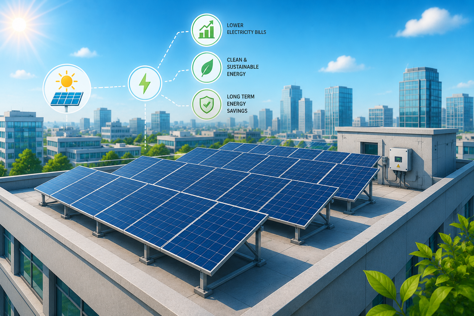 Commercial Rooftop Solar Installation